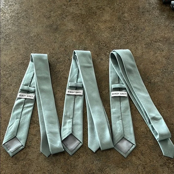 Birdy Grey Sea Glass Men's Tie - Picture 5 of 5